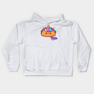 Cute Unicorn Taco Kids Hoodie